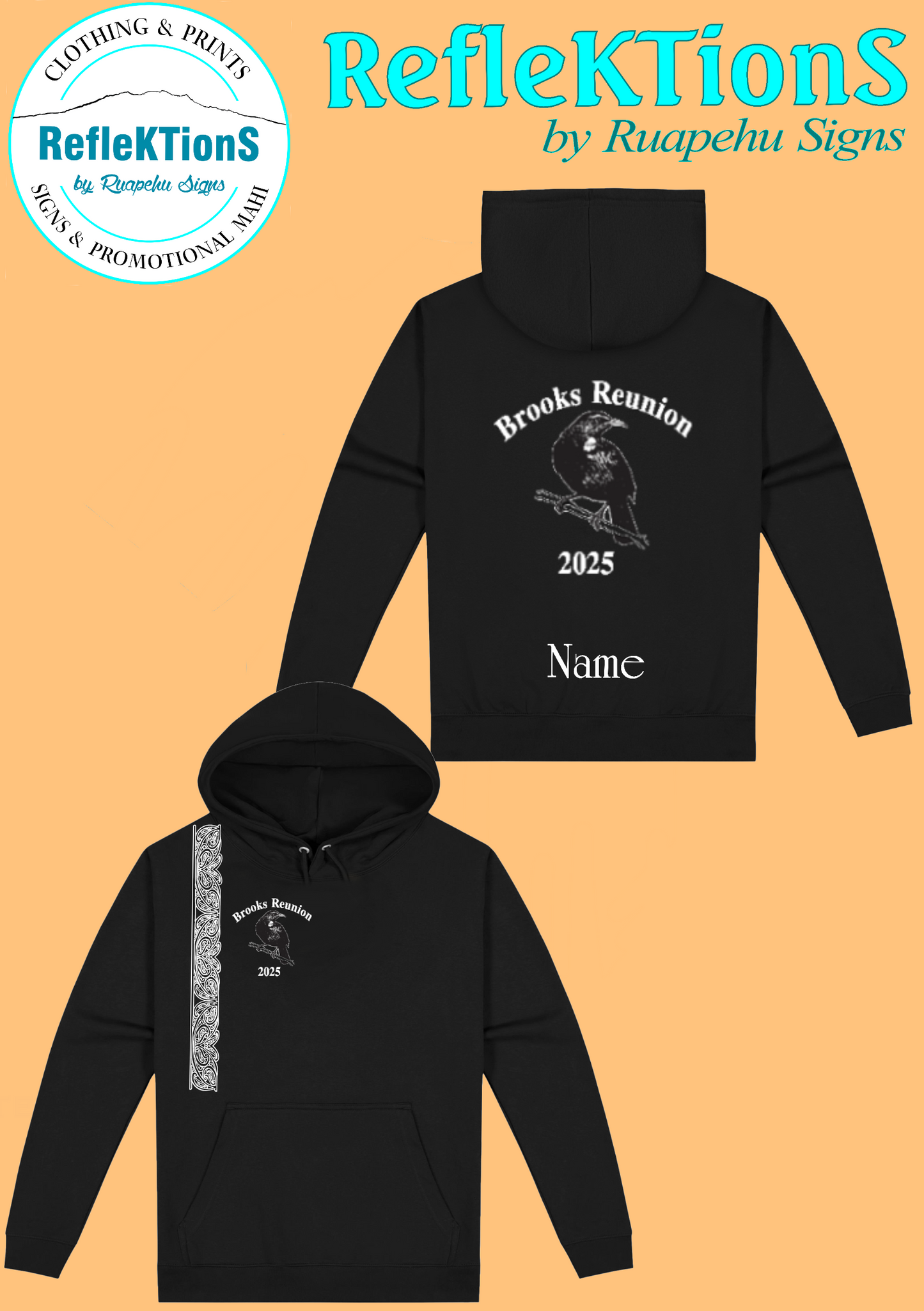 Hoodies with Large Print on Back