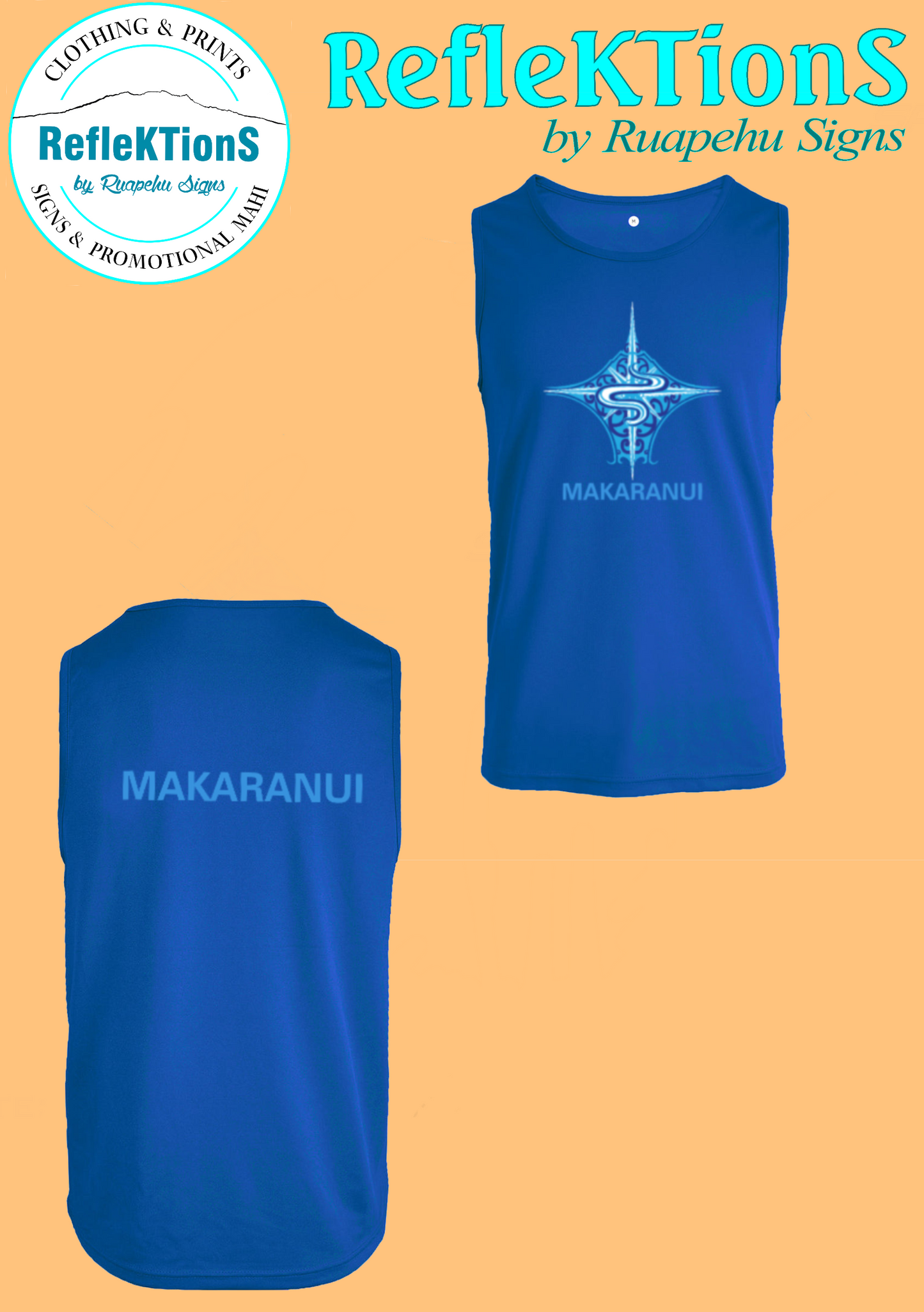 Makaranui Singlet - New Design