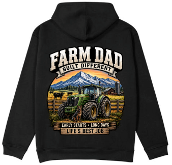 Fathers Day Hoodie - Farm Dad