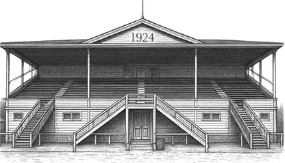 Taihape Grandstand - Outline Tee - Mens & Children Sizes
