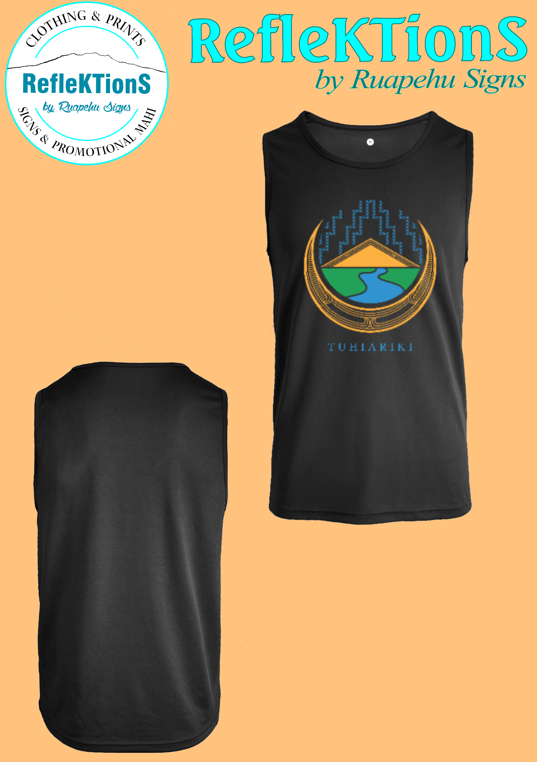 Tuhiariki Marae Singlet - print front only